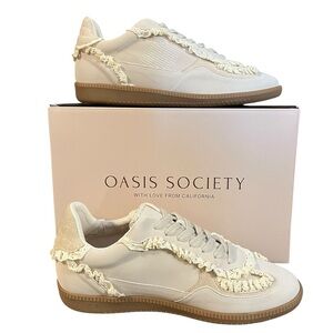 Oasis Society The April Lace Trimmed Retro Sneaker 8.5